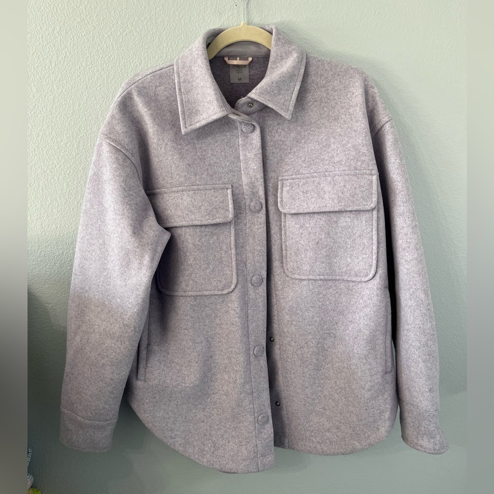 Calia Patch Pocket Shacket In Light Lavender Size… - image 1